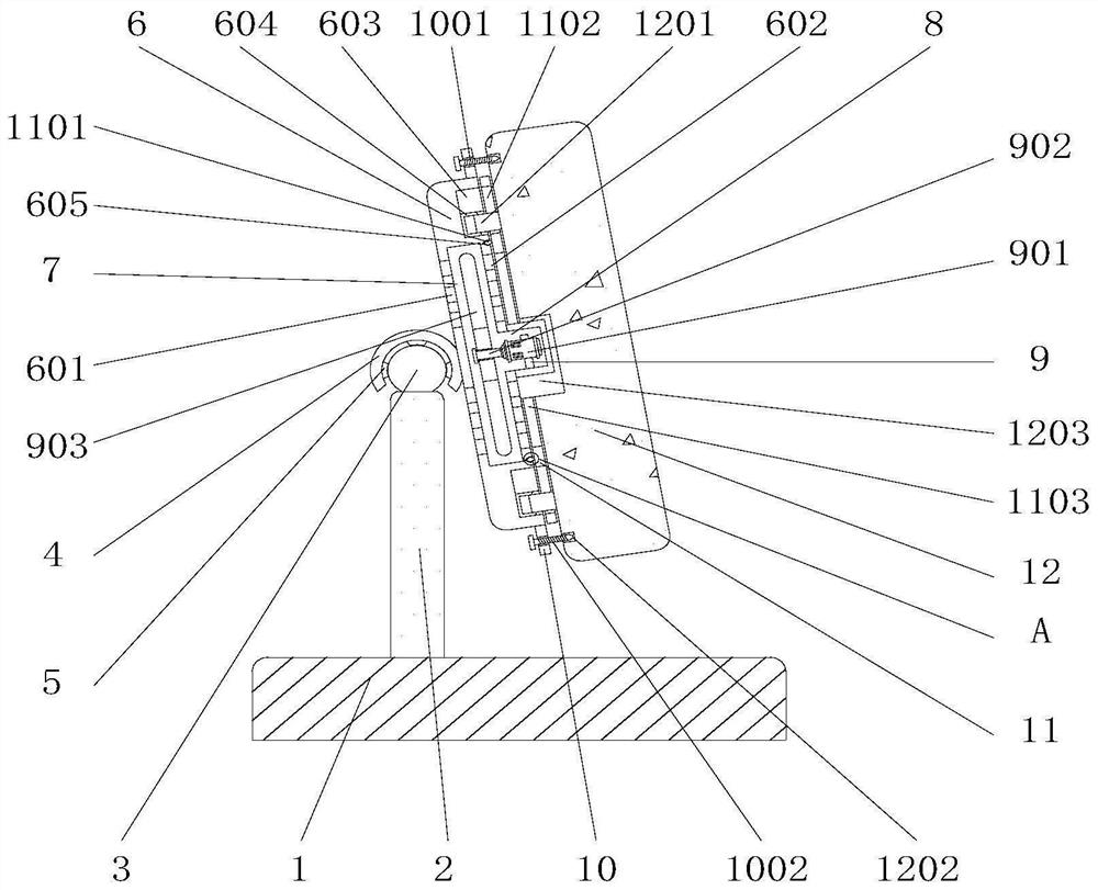 Application of liquid crystal display convenient for angle rotation