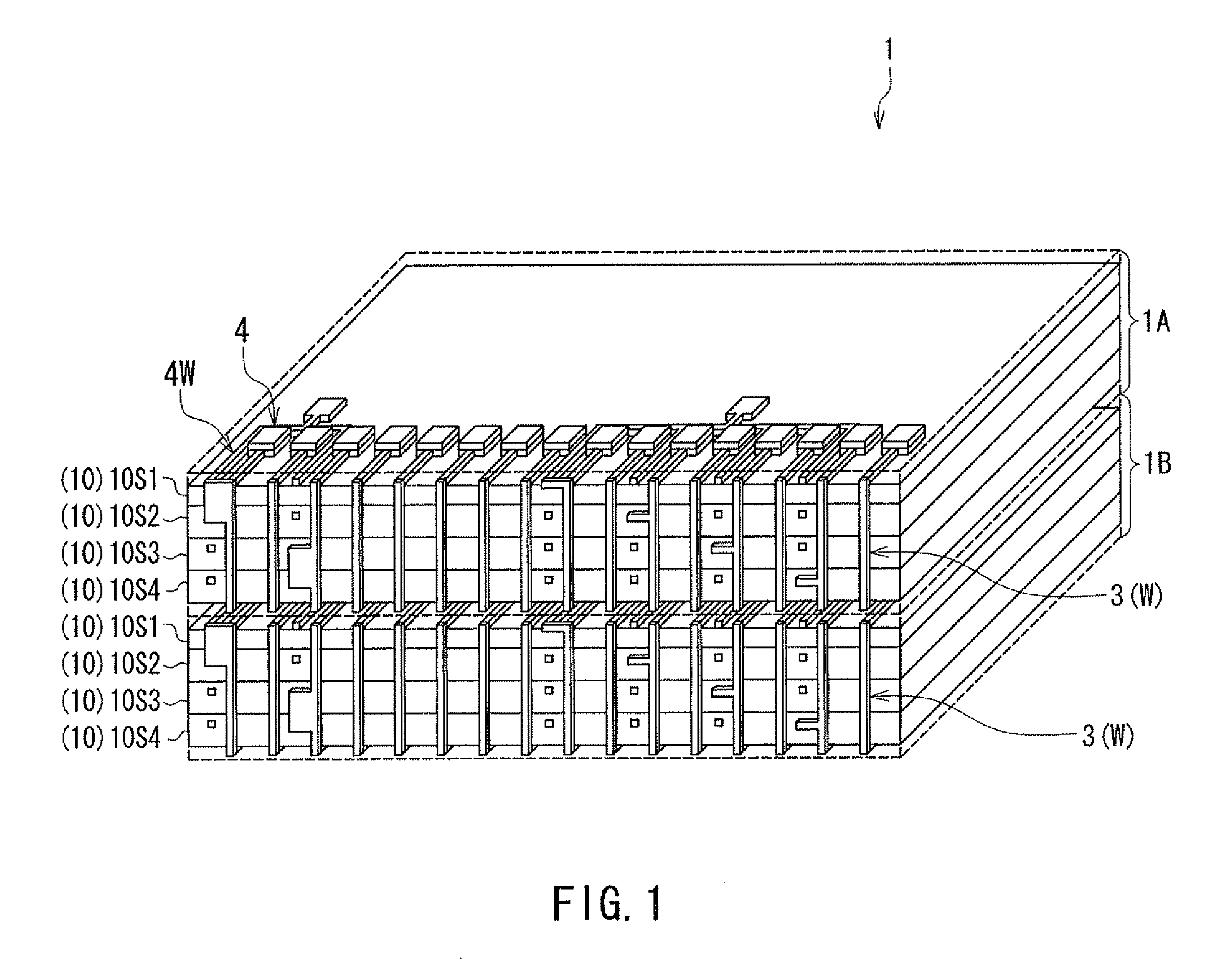 Layered chip package and method of manufacturing same