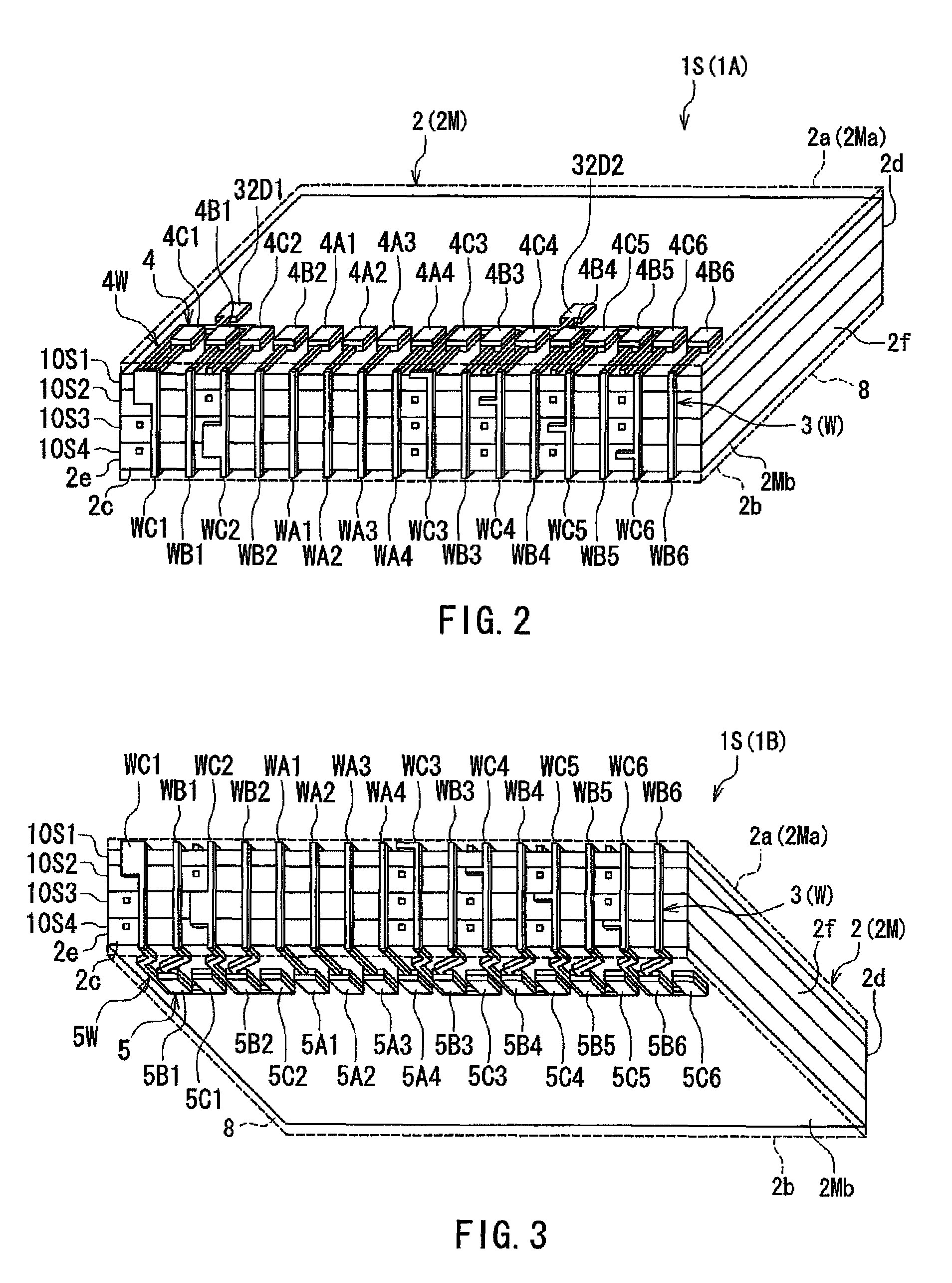 Layered chip package and method of manufacturing same