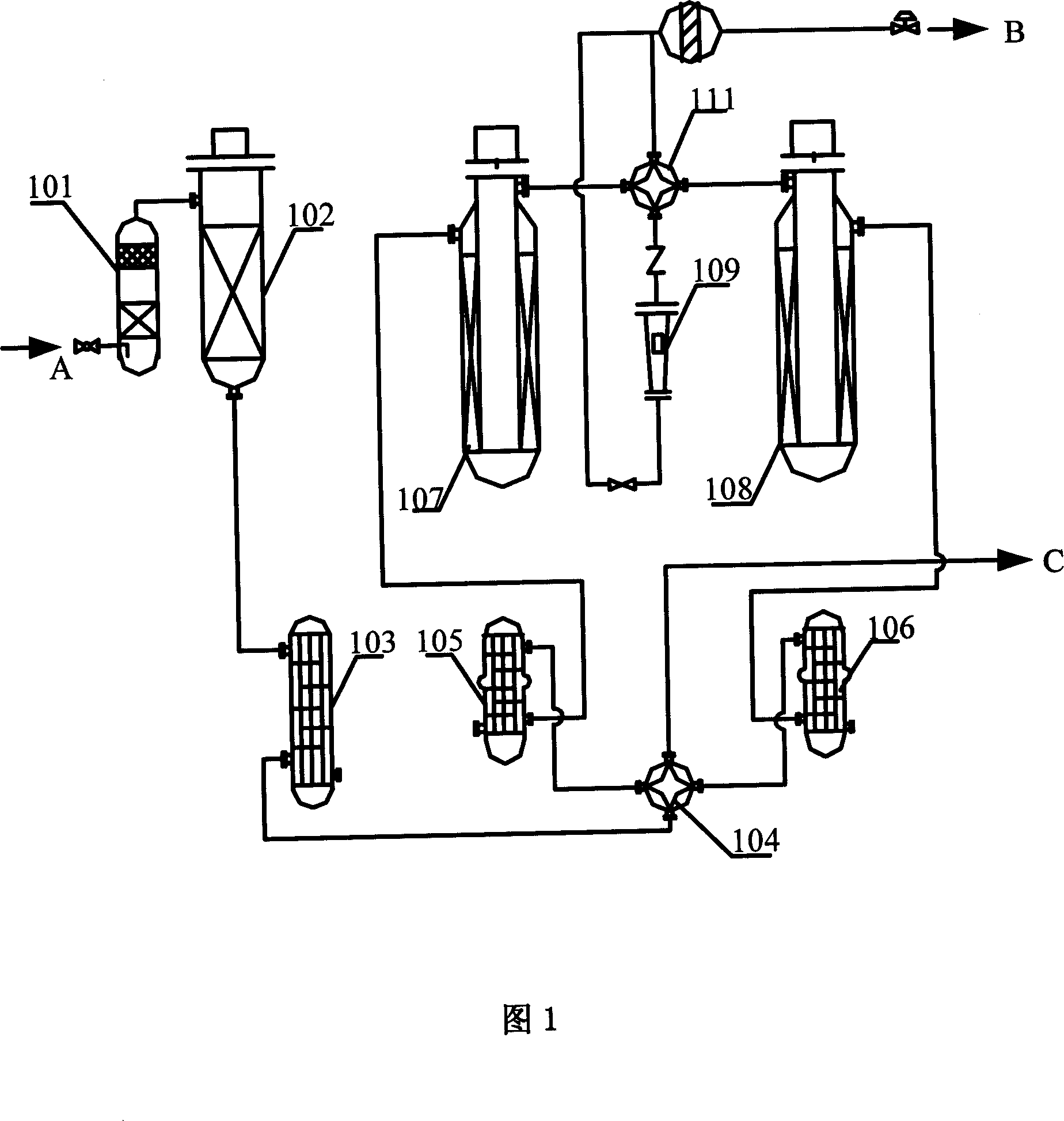 Method of continuous purifying hydrogen generated by electrolyzing water