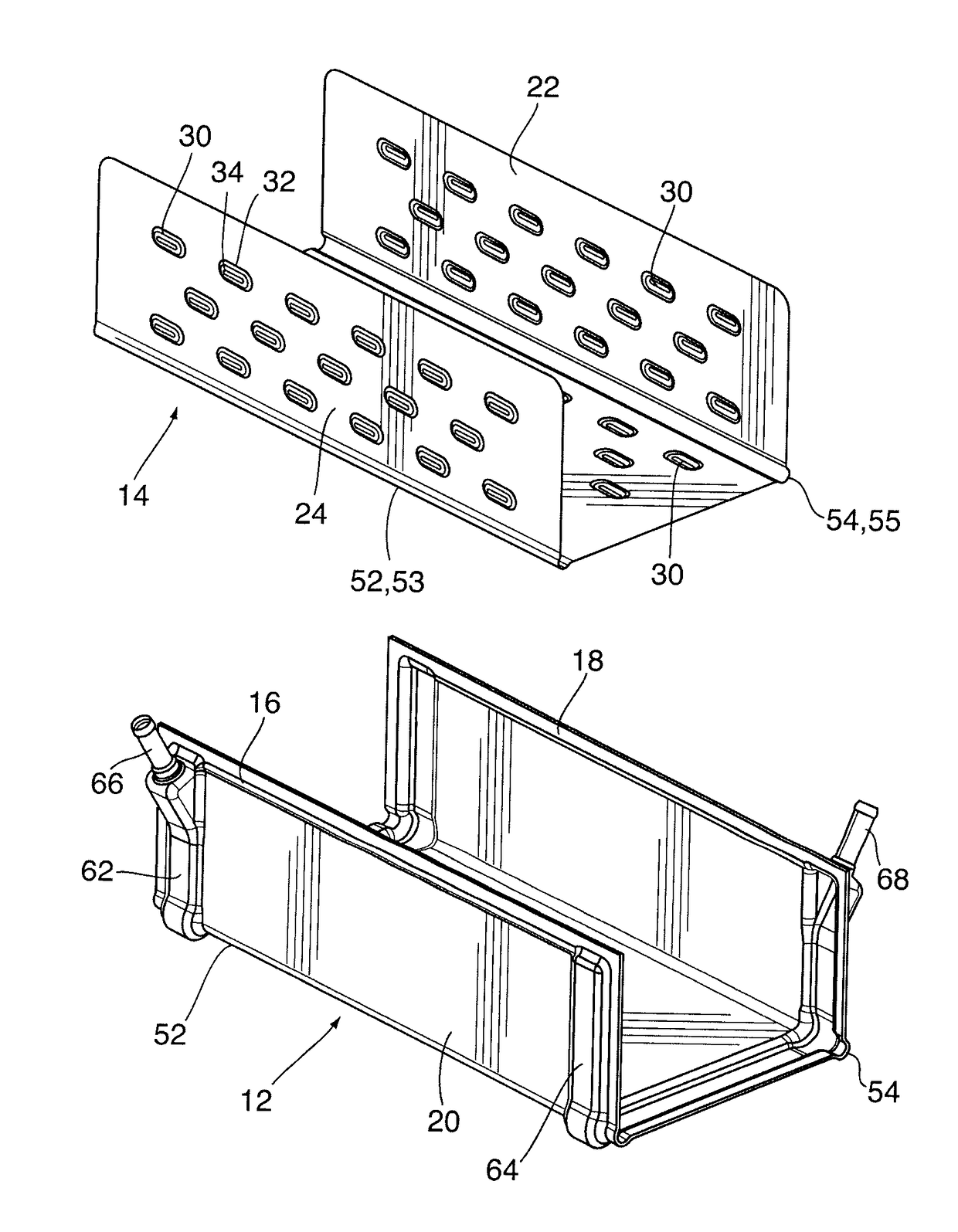 Multi-sided heat exchangers with compliant heat transfer surfaces