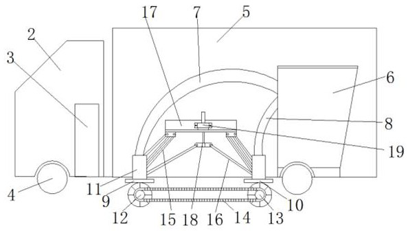 Electric motor sweeper capable of controlling lifting of disc brushes