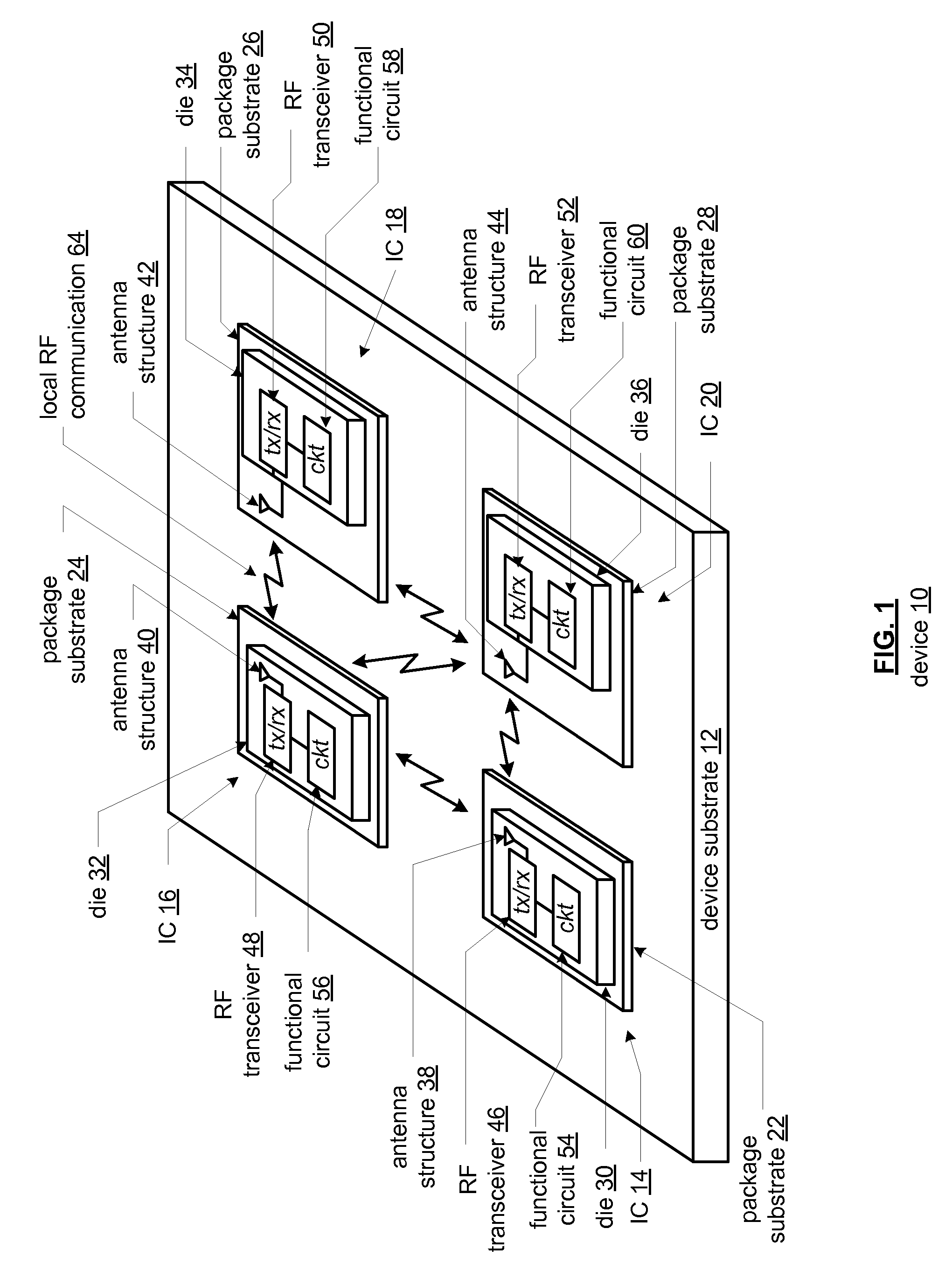 Reconfigurable MIMO transceiver and method for use therewith