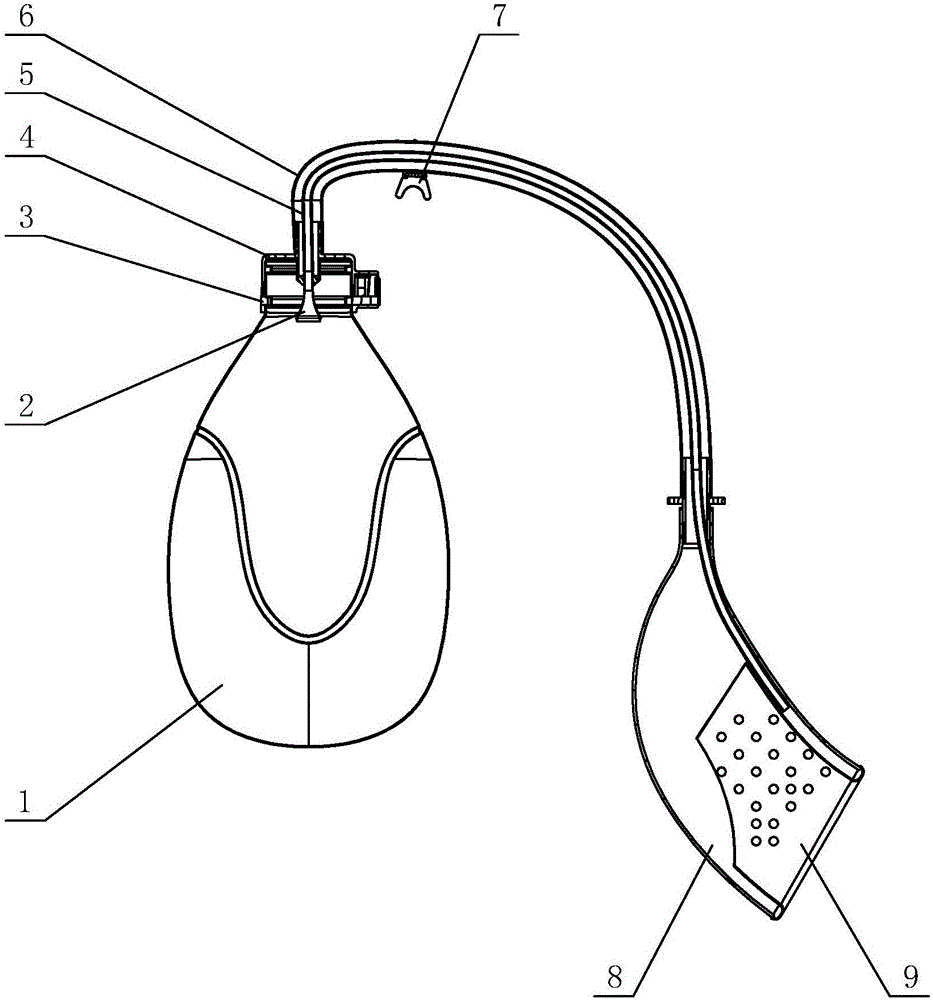 Catheter structure of urinary catheterization apparatus