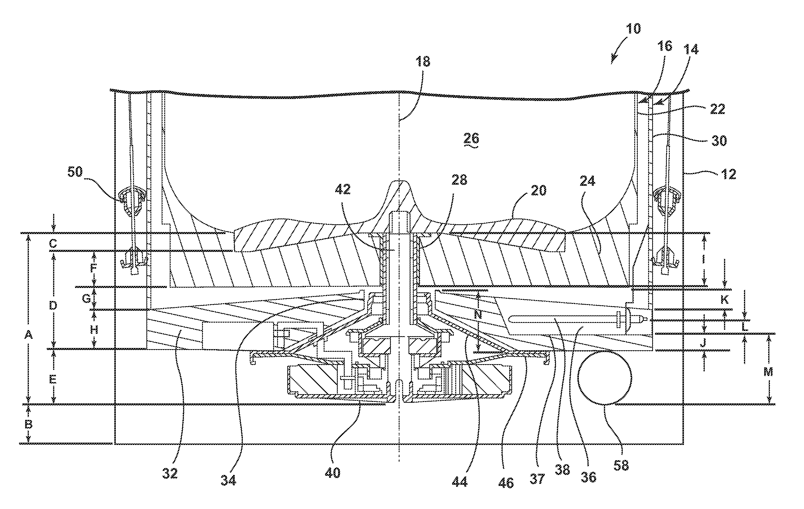 Laundry treating appliance with tub and basket having matched characteristics