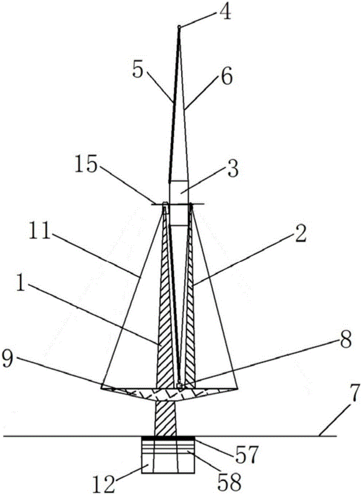 Method for fixing blades of wind blade spoke-type wind wheel electricity generation device, device and electricity generation device