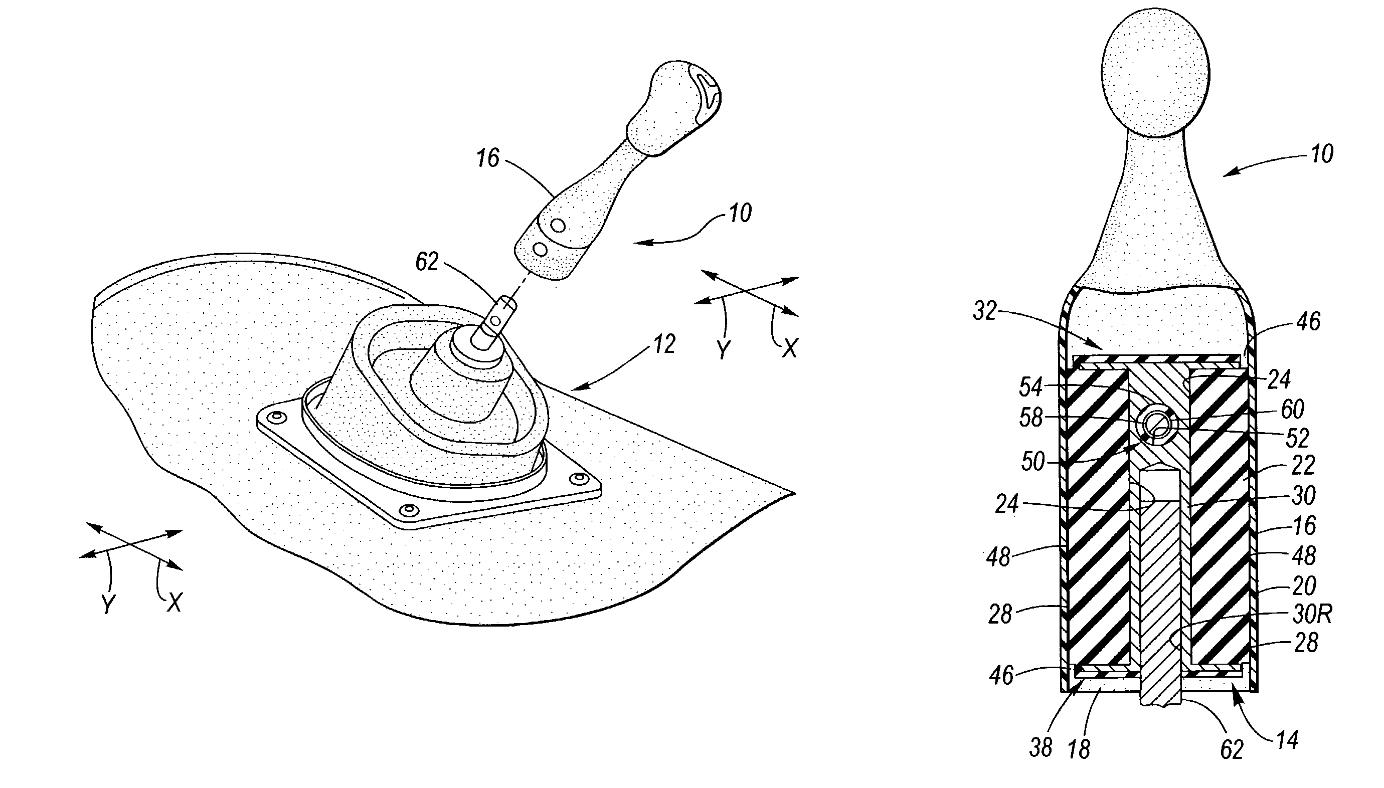 Mechanical attachment for a shift lever vibration isolator