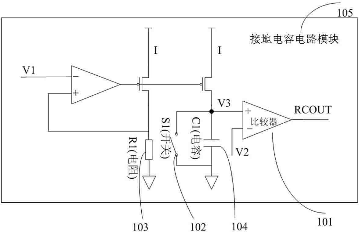 Measuring method of RC constant of ground capacitance
