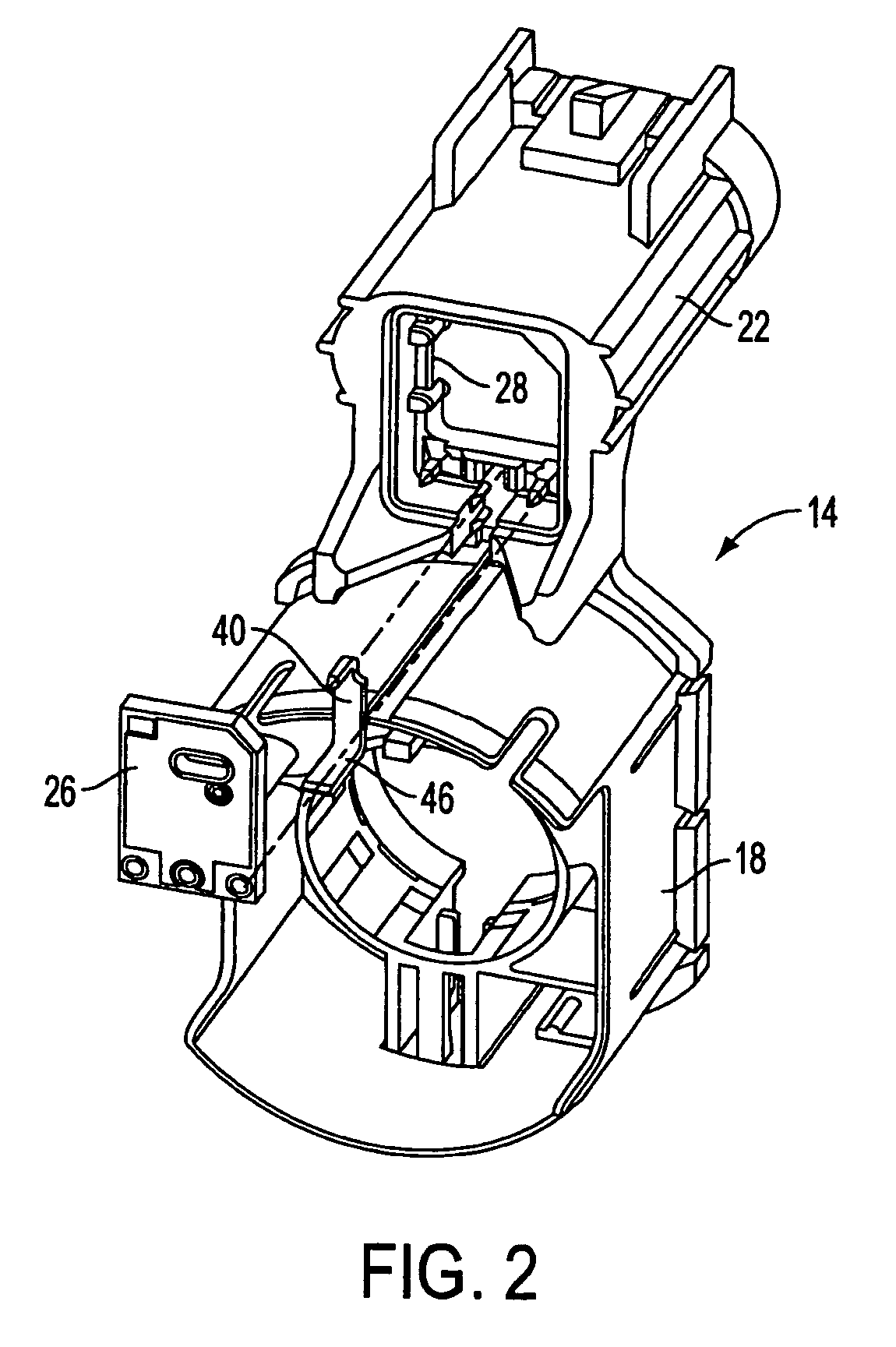 EMI suppression in permanent magnet DC motors having PCB outside motor in connector and overmolded