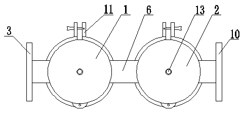 Medical vacuum system sterilization treatment device