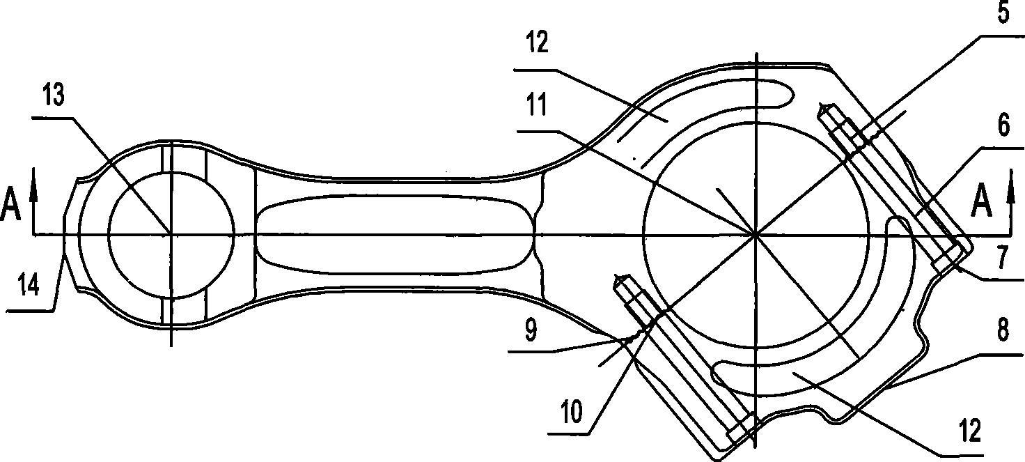 Method for manufacturing diesel engine connecting bar