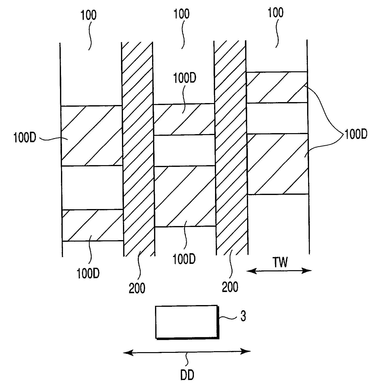 Magnetic disk drive with structure for avoiding DC magnetic disturbance on a disk surface