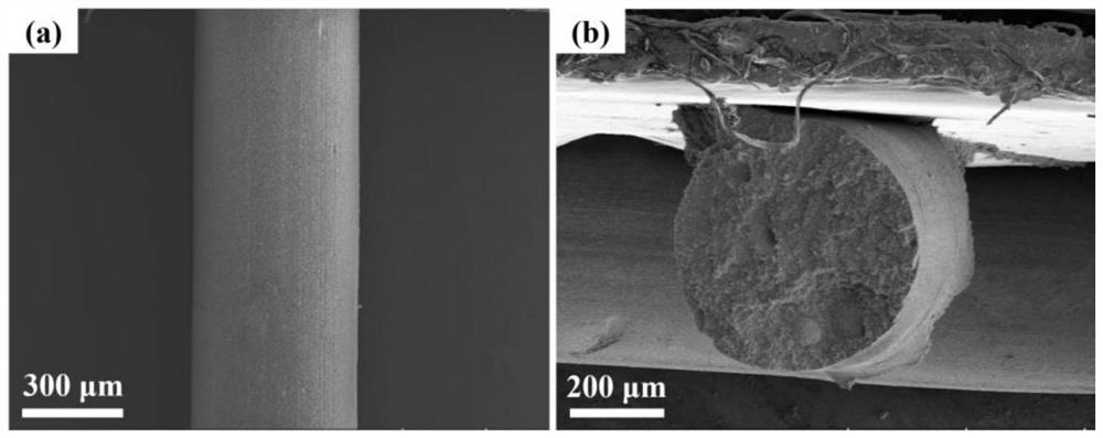 Phase inversion method for preparing silicon nitride ceramic material with fiber monolithic structure