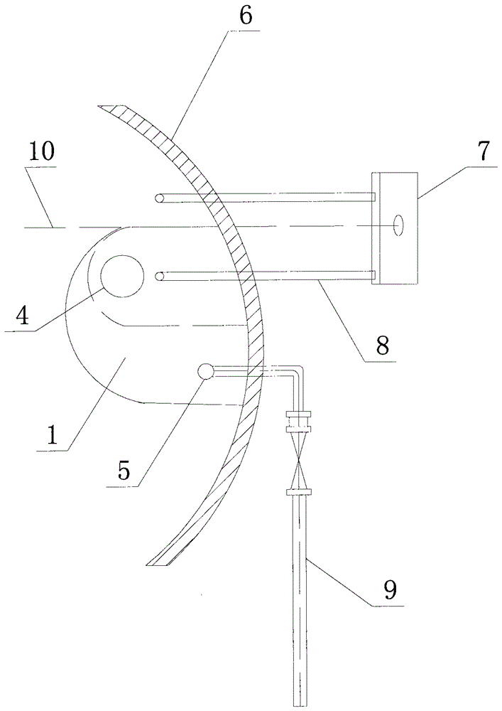 A vertical oil and gas boiler water level regulator device