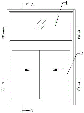 A profile sliding door