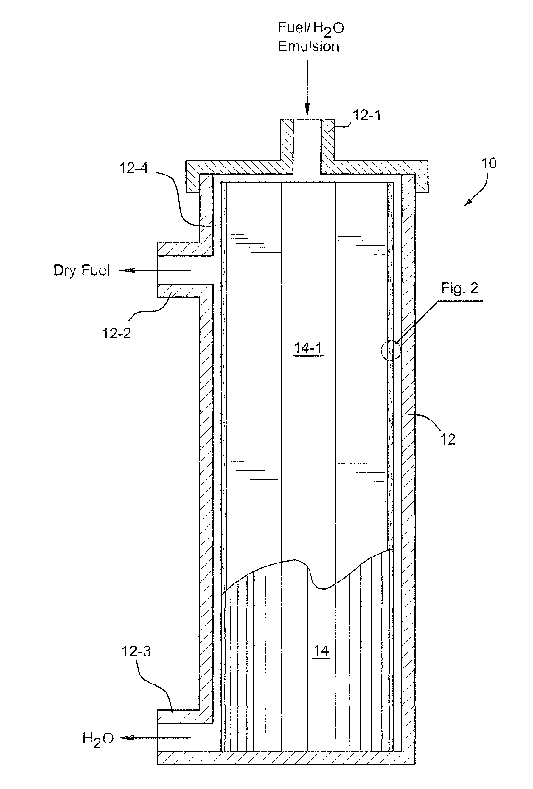 Separation media and methods especially useful for separating water-hydrocarbon emulsions having low interfacial tensions