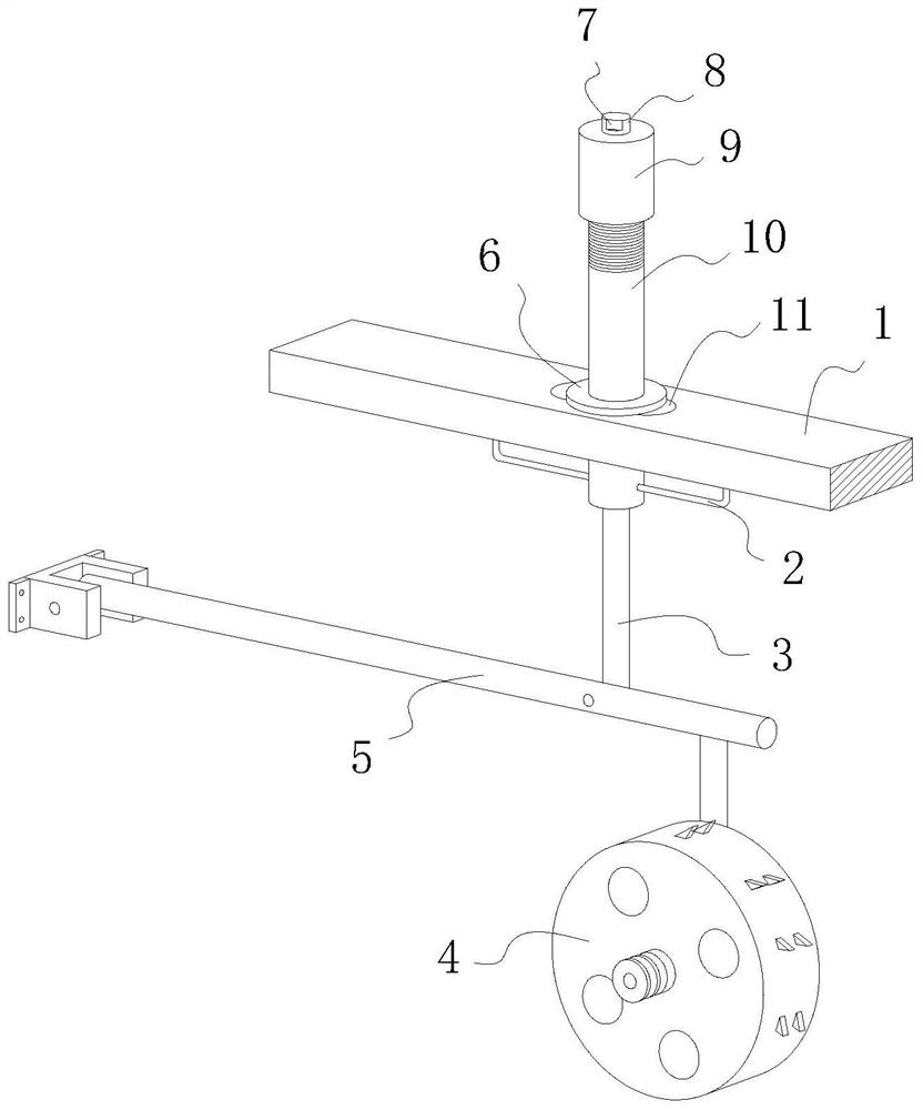 Obstacle crossing device of intelligent novel agricultural seeding machine