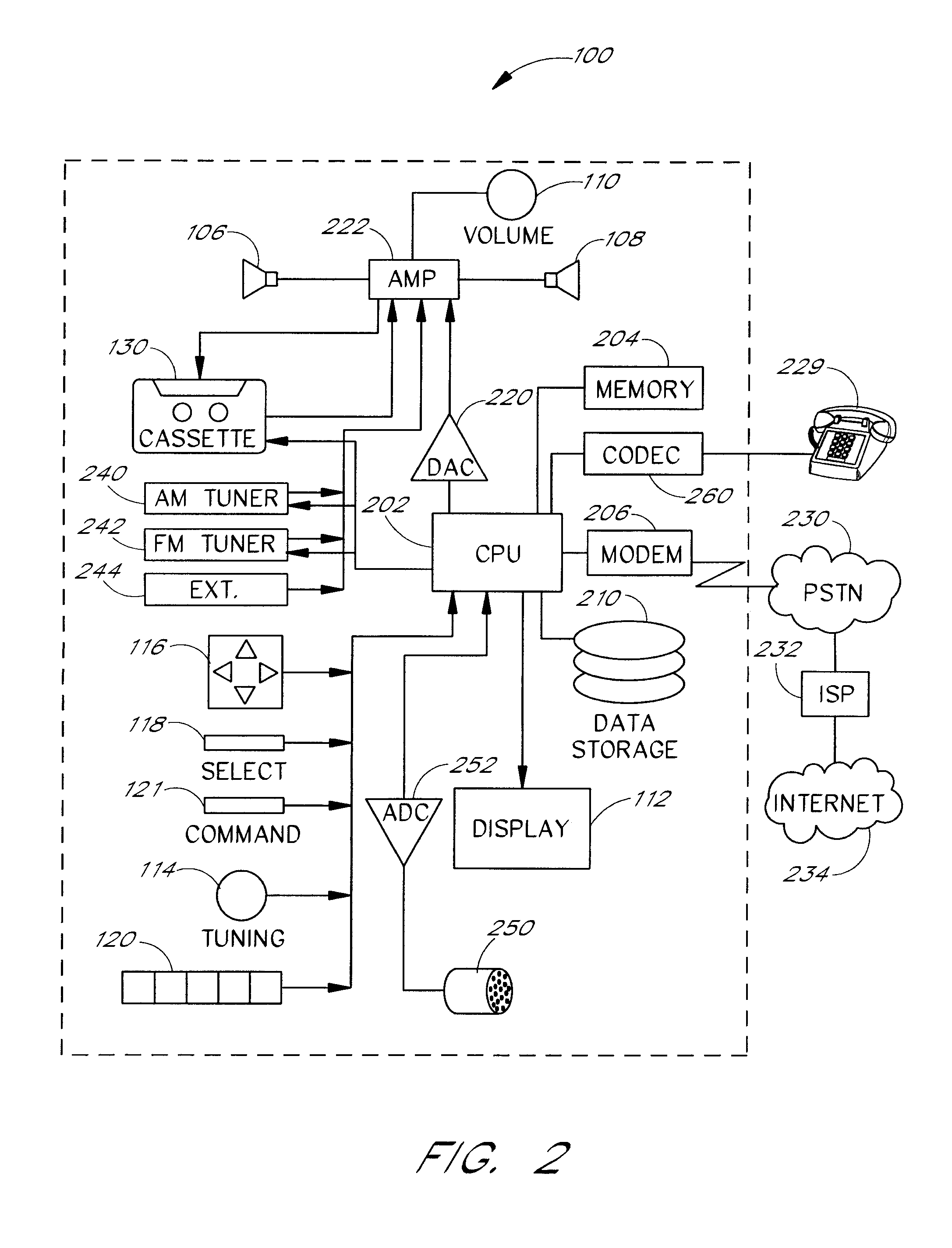 Network-enabled audio device and radio site