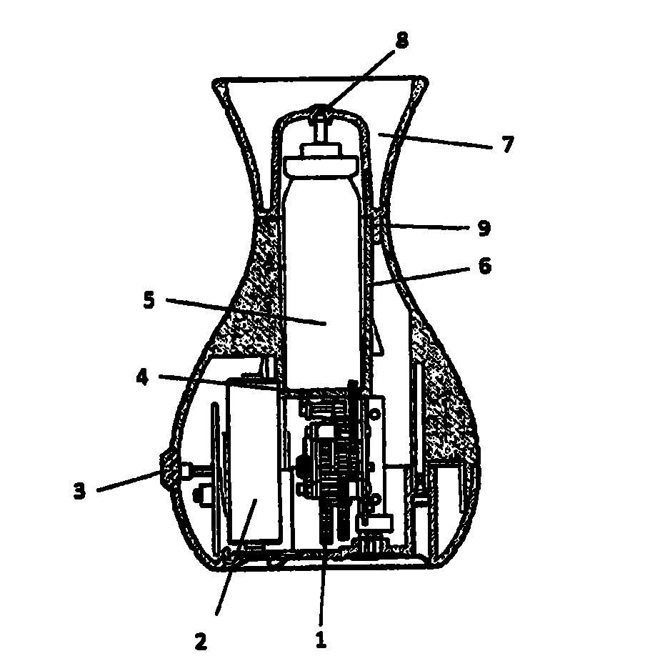 Small automatic aerosol dispenser