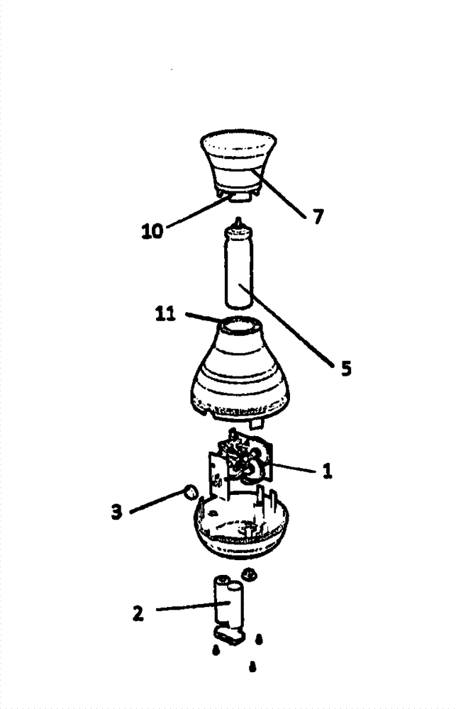 Small automatic aerosol dispenser