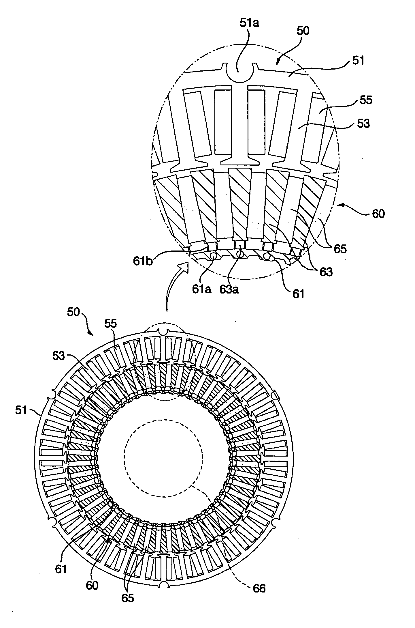 Flux concentrated-type motor