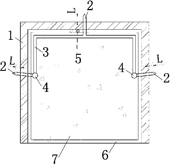 Anchoring hole structure in covering layer and construction method thereof