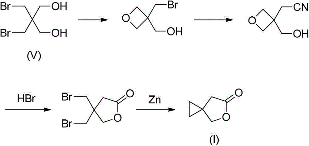 Preparation method of 5-oxaspiro[2,4]heptane-6-one and intermediate thereof