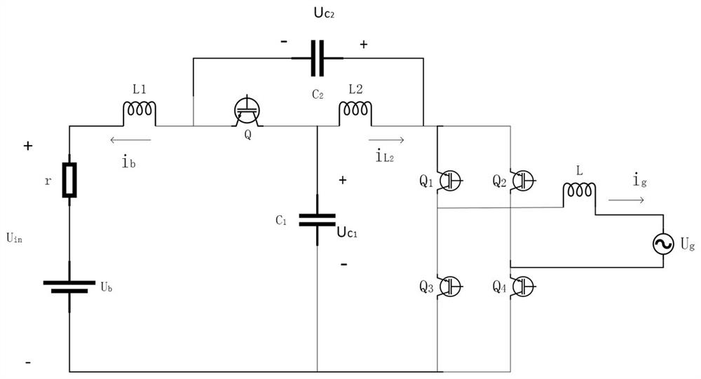 Energy storage type quasi-Z-source converter and fuzzy control method and system thereof