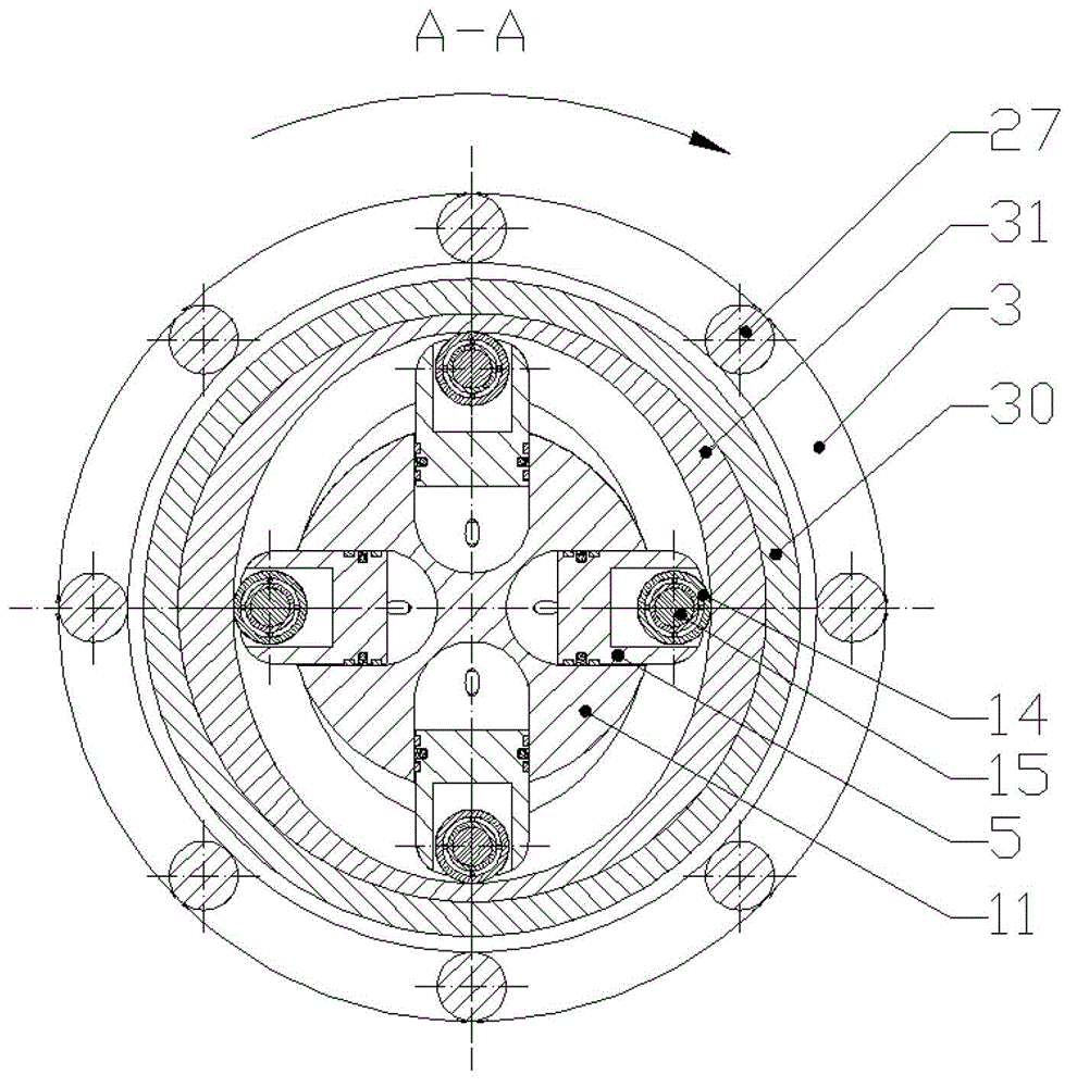 External-rotor radial plunger hydraulic pump integrated with motors