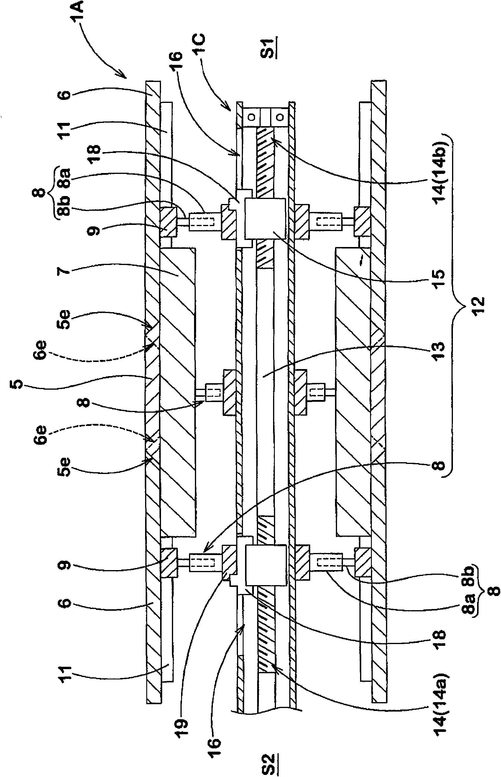 Method for making run-flat tire and assembly drum device for same