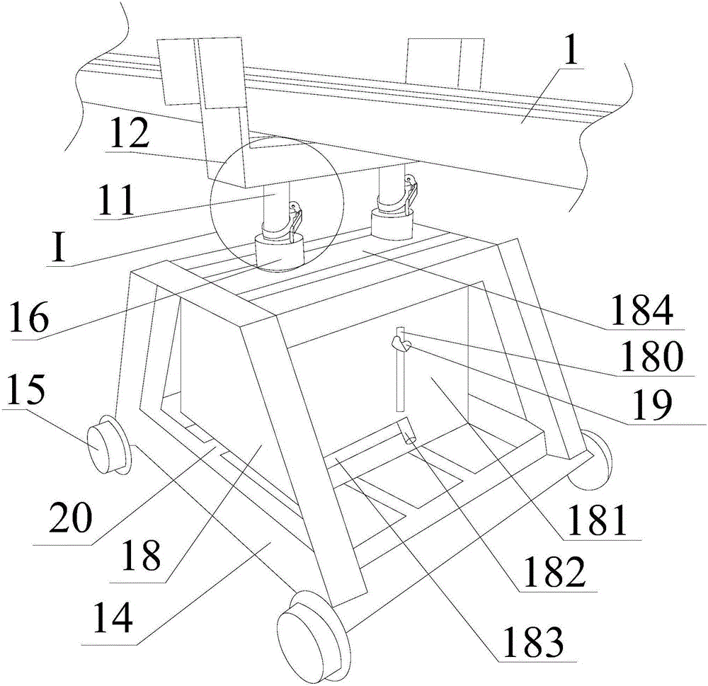 Double-lifting type feeding supporting device