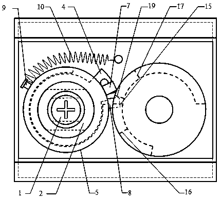 A rotating ring forced reset device for an anti-theft lock