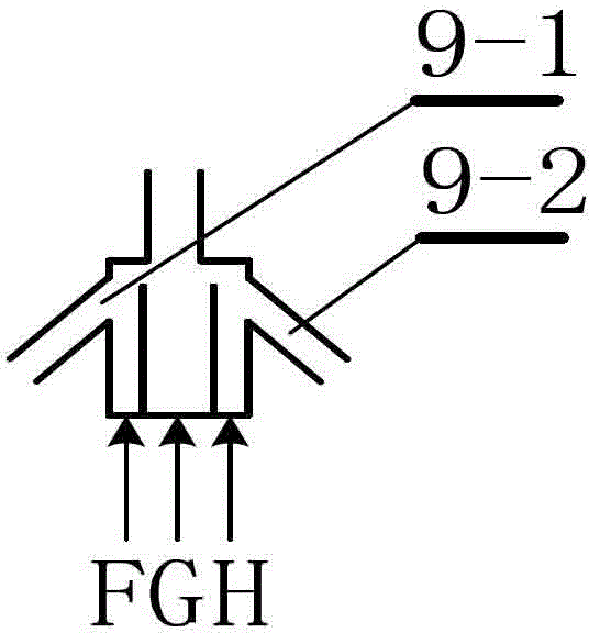 Coal gasification device for circulating fluidized bed