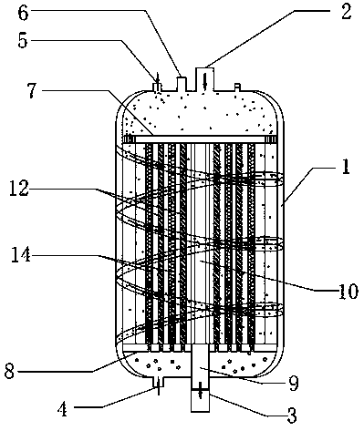 A spiral-wound electrochemical water treatment reactor