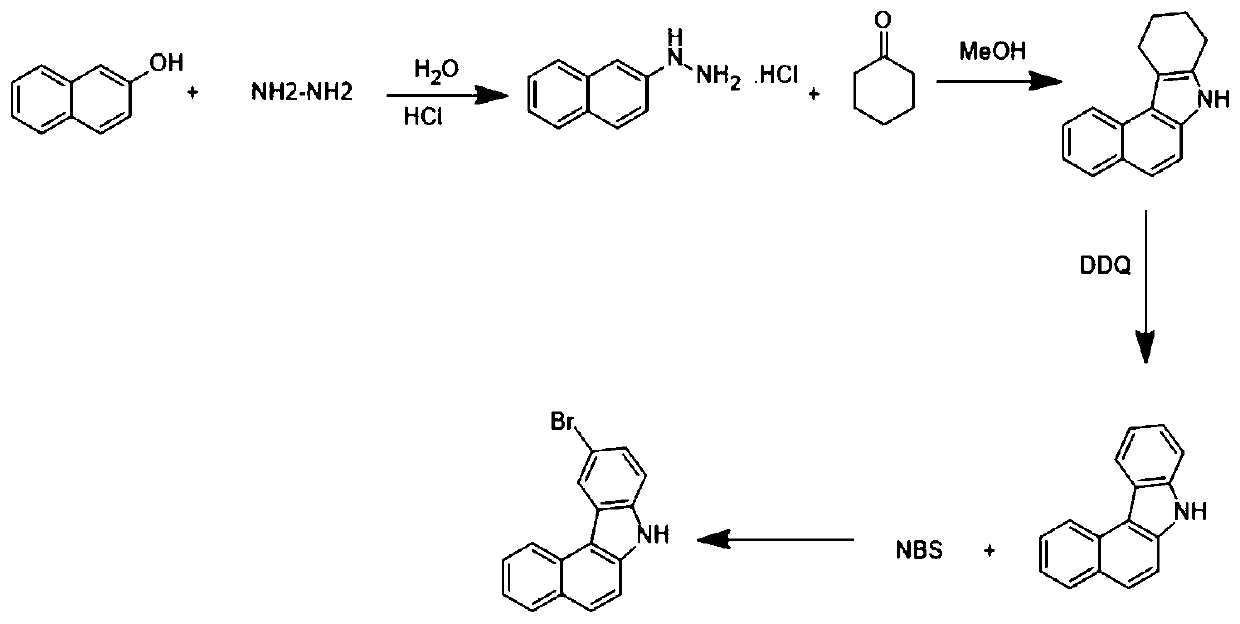 10-bromo-7H-benzo[c]carbazole preparation method