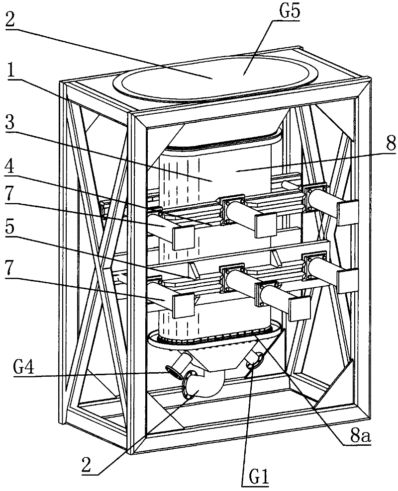 Apparatus for sludge undertaking, flexible pipe extruding dewatering and transportation, and system thereof
