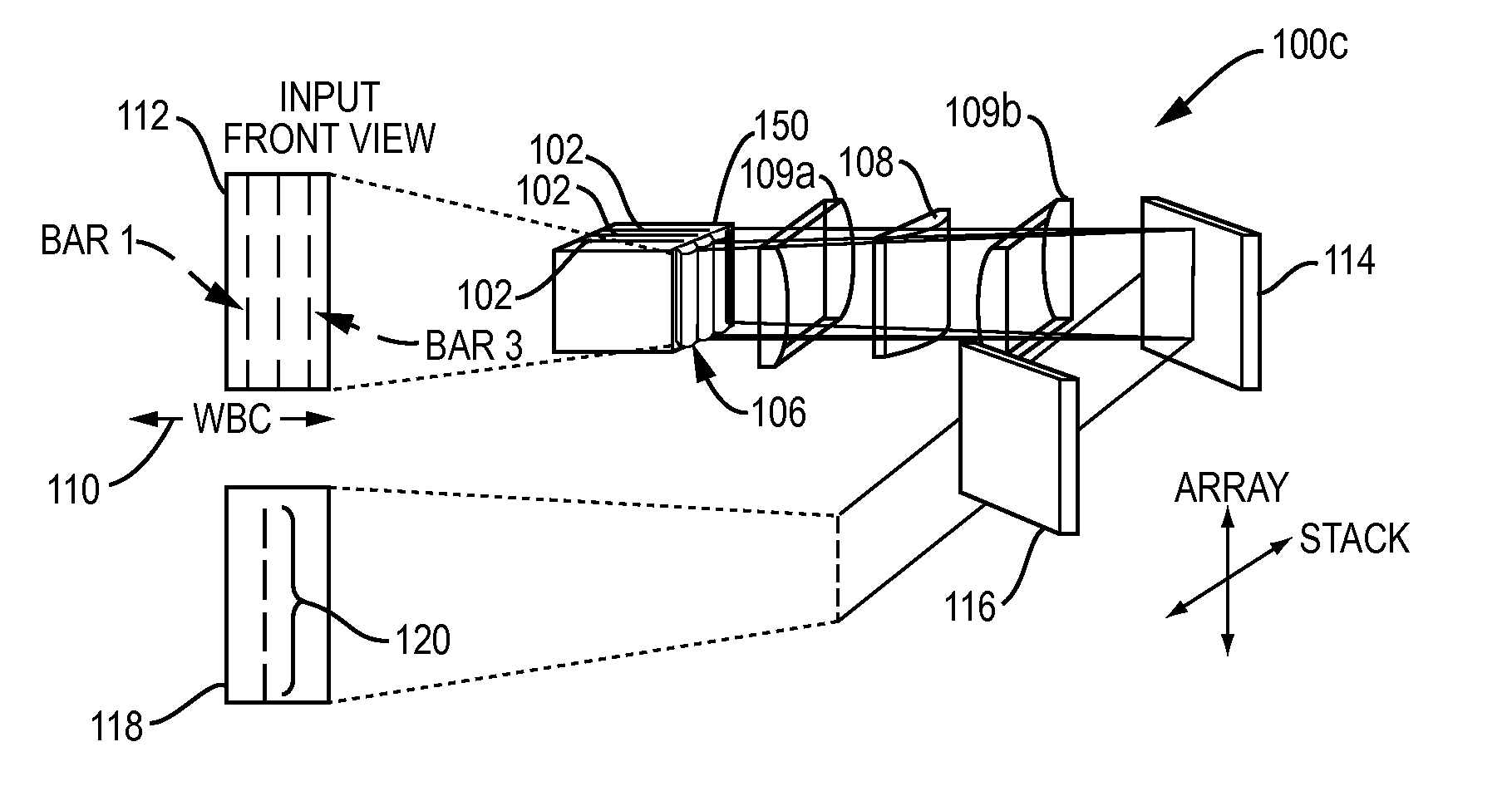 Scalable wavelength beam combining system and method