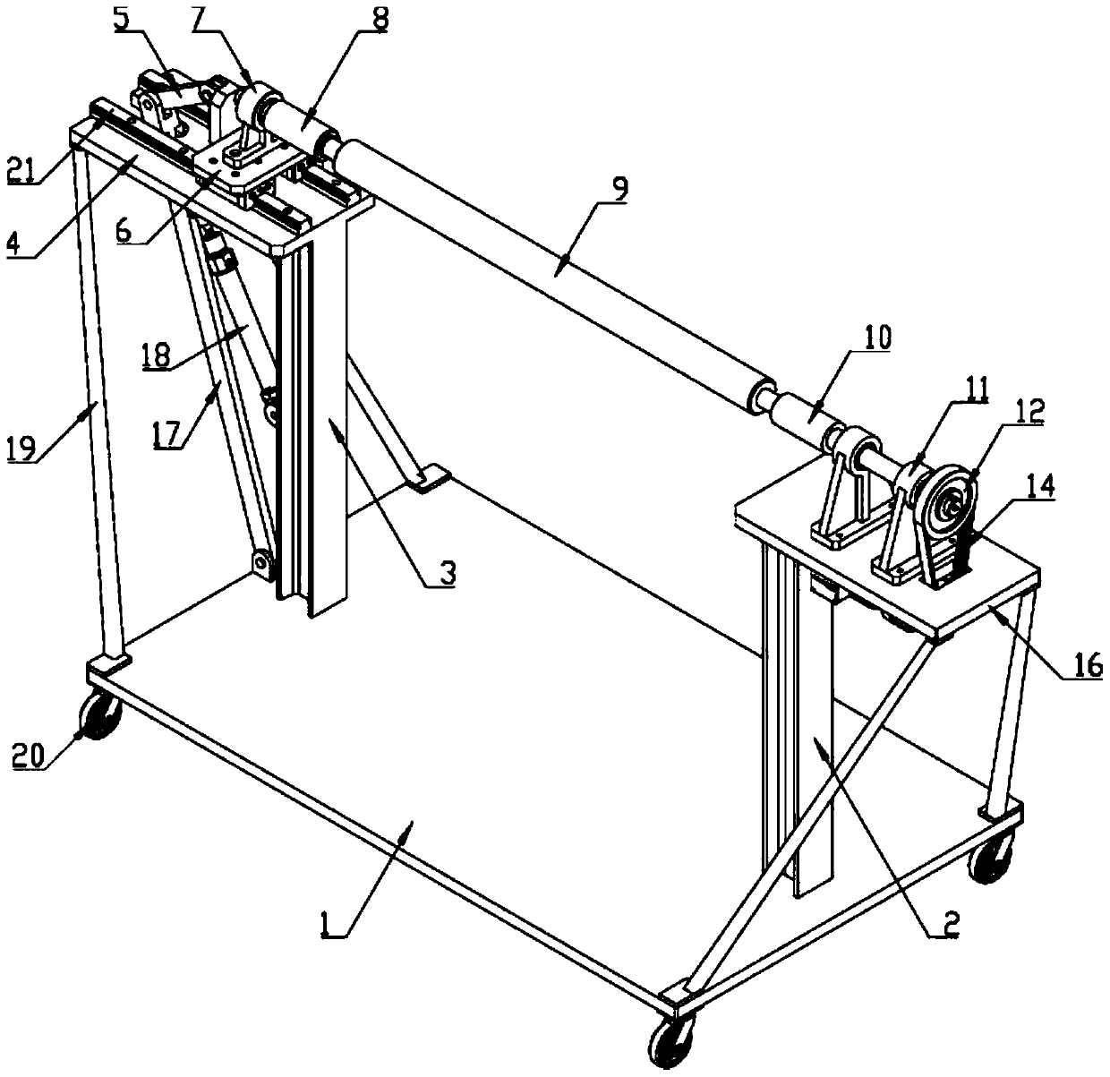 Packing film and rewinding device using packing film