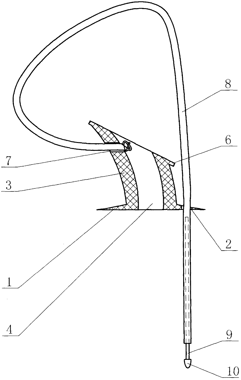 Drainage device for lacrimal sac operation