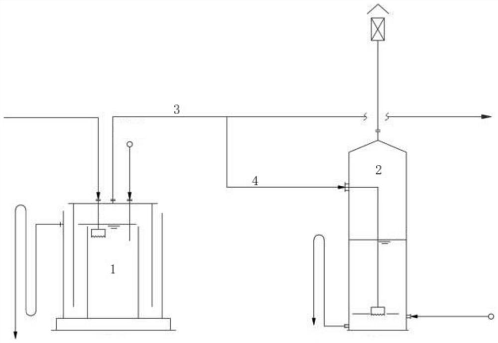 Water seal system for isolating gas pressure fluctuation propagation