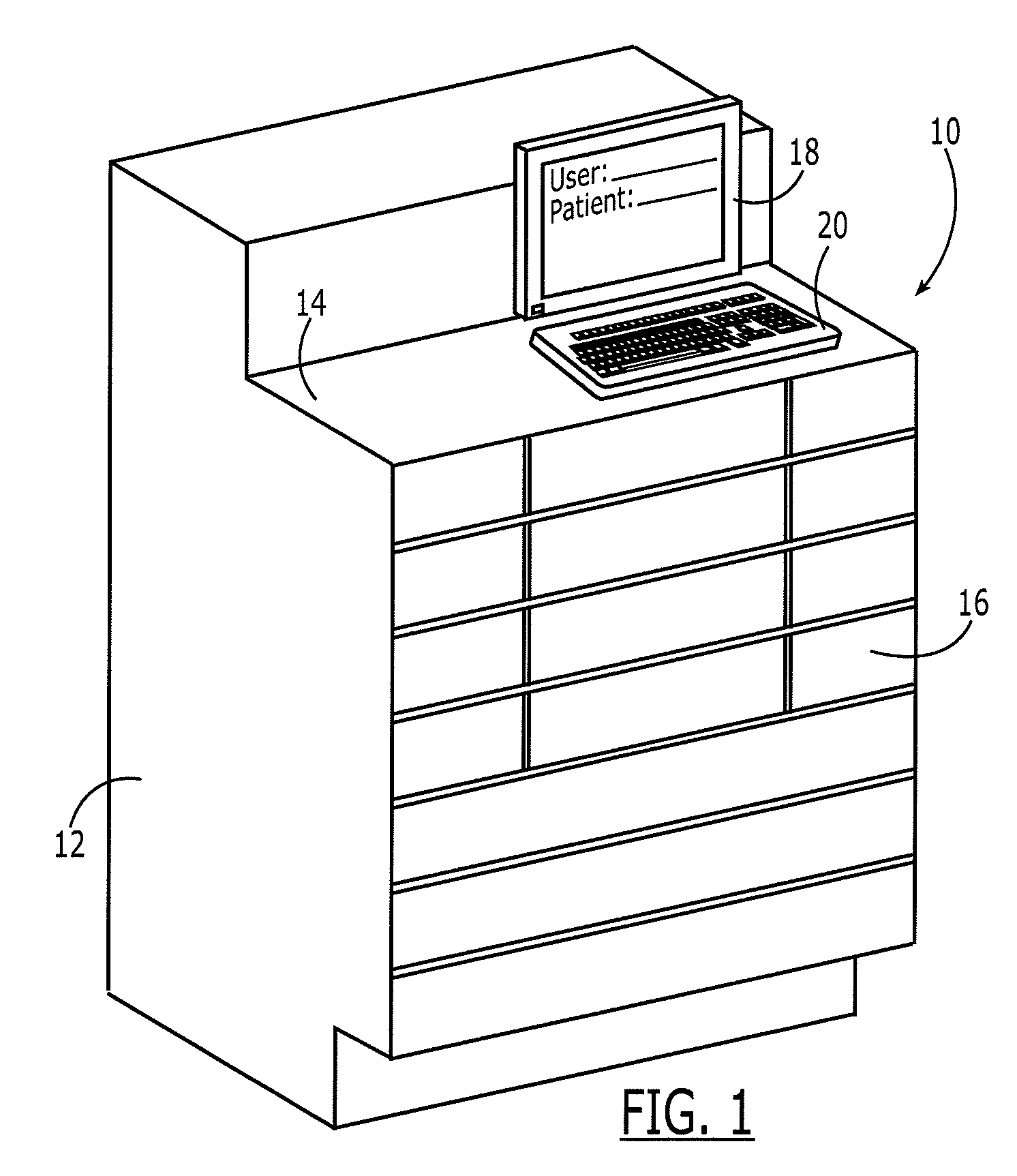 Medication dispensing cabinet and associated drawer assembly having pockets with controllably openable lids