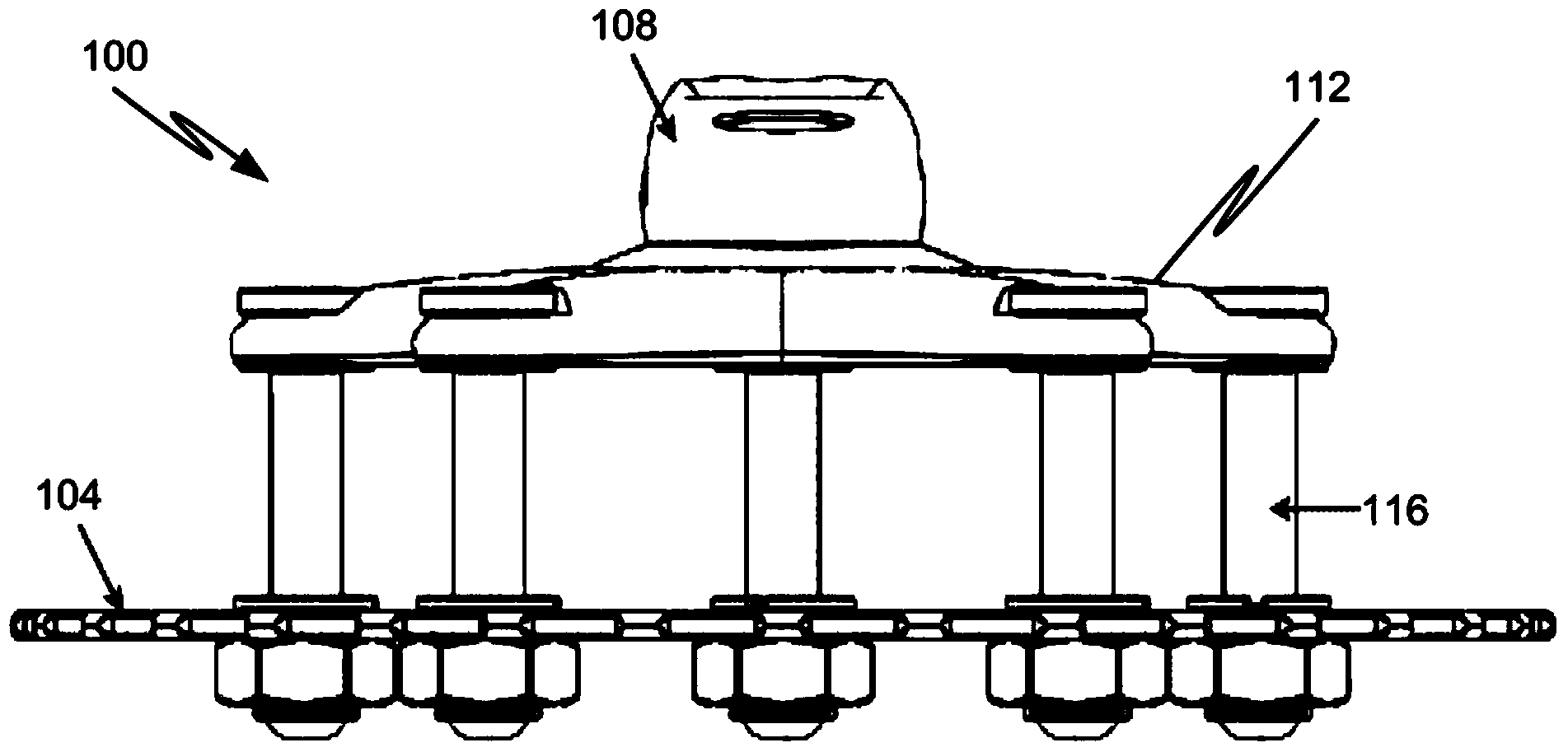 Floating front ring