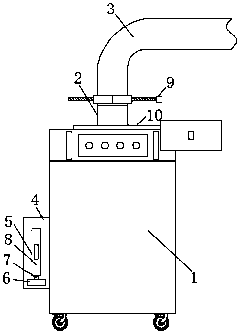 Dust disposing device