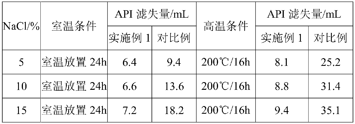 Comb type structure amphiprotic ionic polymer filtrate reducer and preparation method thereof