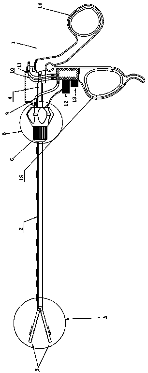 A kind of multifunctional laparoscopic grasping forceps