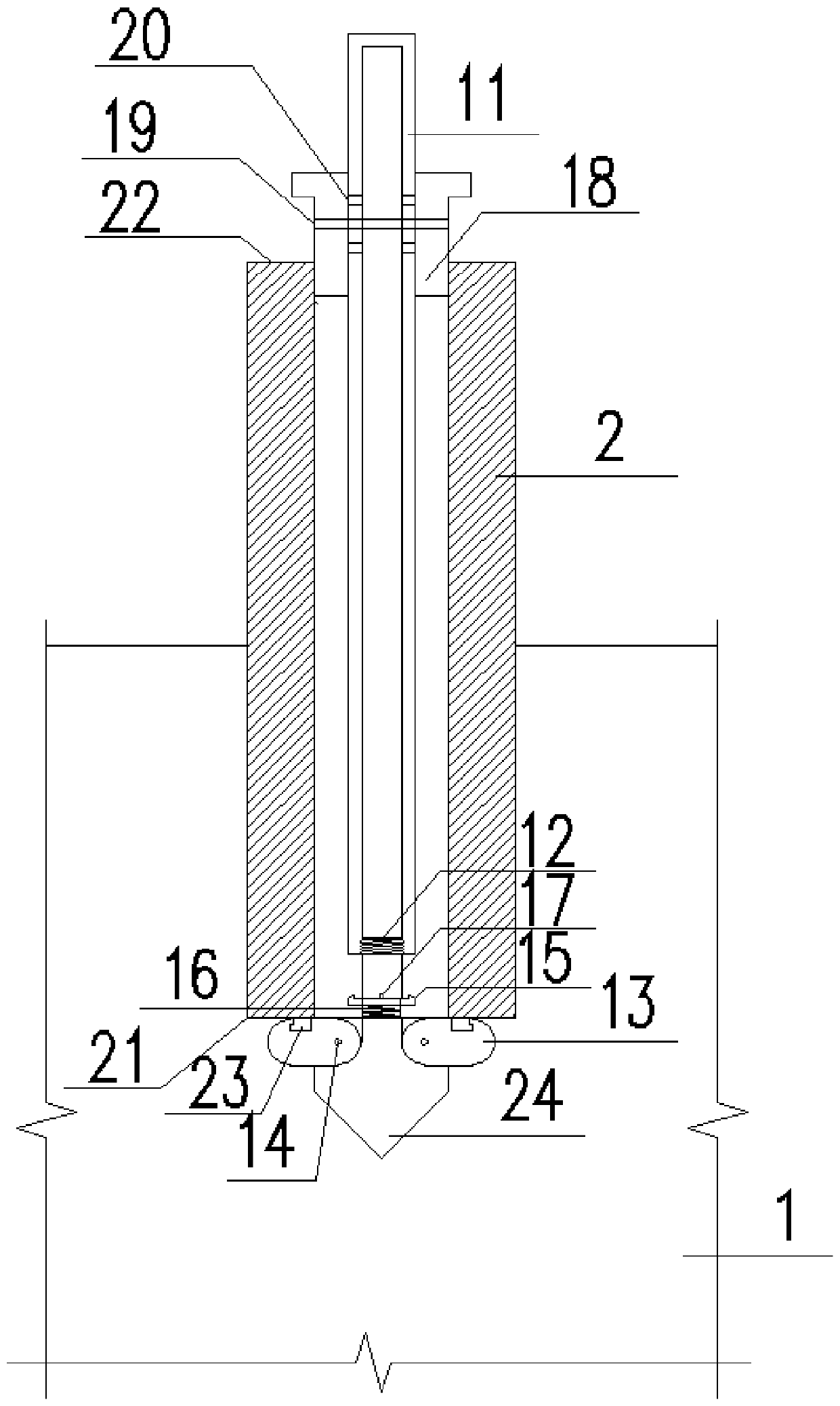 Concrete prefabricated pipe pile only bearing anti-drawing effect