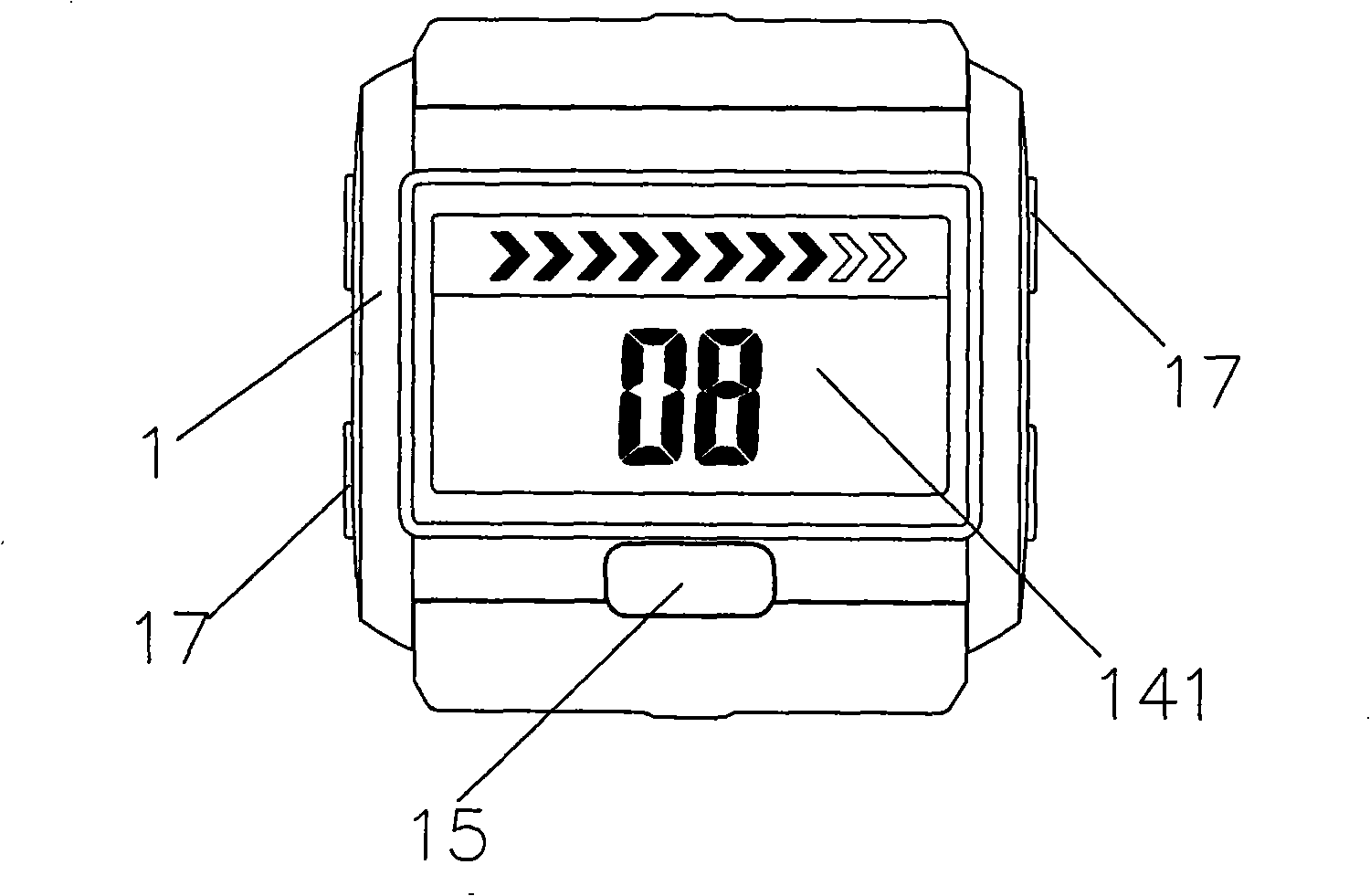 Watch equipped with wireless network testing apparatus and its operation method