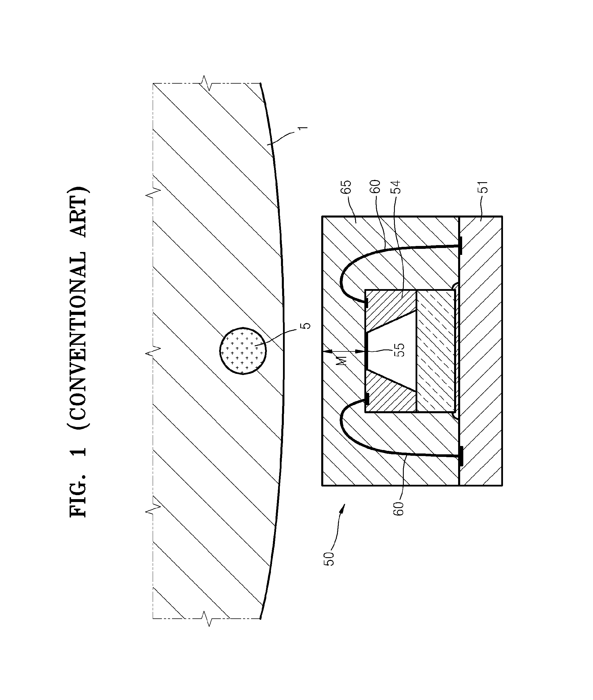 Contact force sensor package, blood pressure meter with the same, and method for fabricating the contact force sensor package