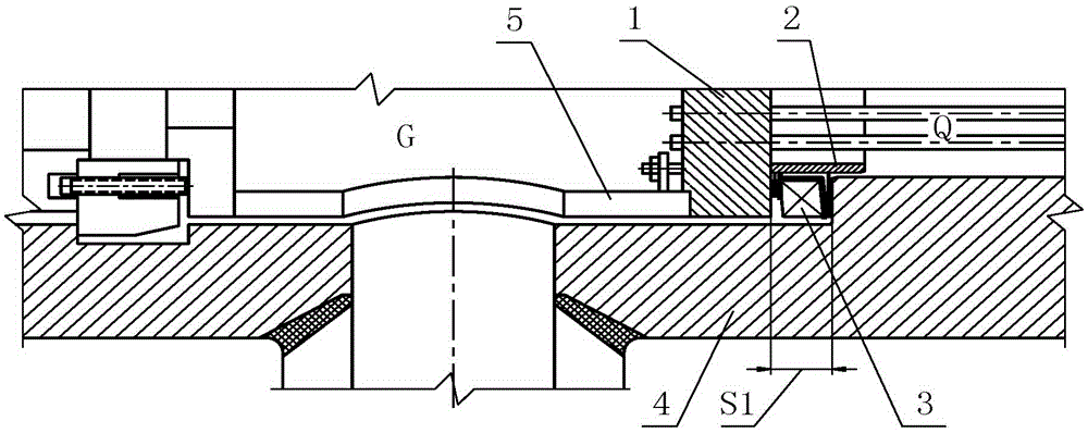 Device used for adjusting heat expansion difference of inner sleeve heat exchanger