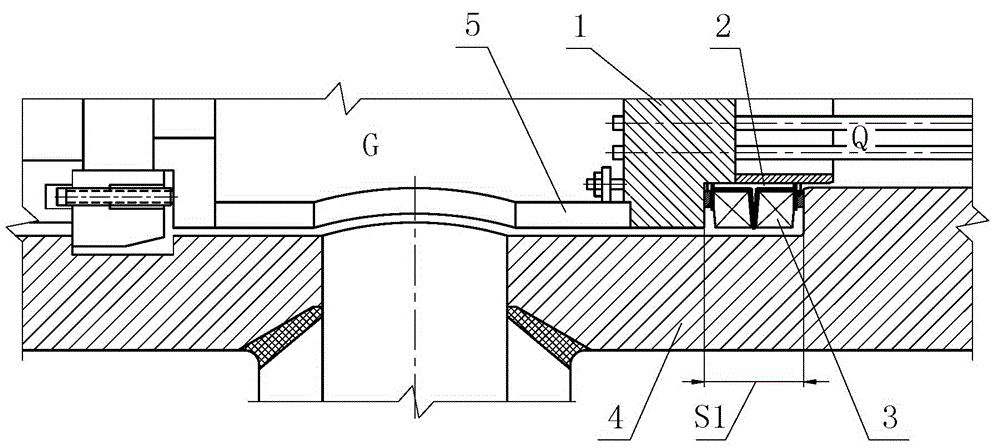 Device used for adjusting heat expansion difference of inner sleeve heat exchanger